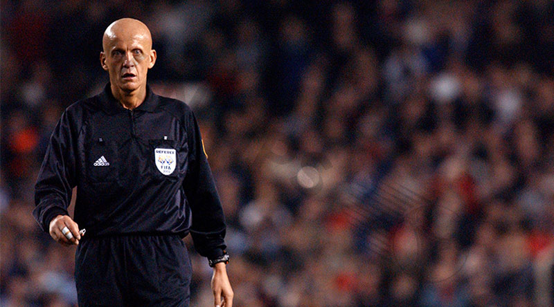 Best football referee in the world​:  Pierluigi Collina - Italy